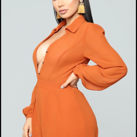 Cognac Jumpsuit - Picture 2 of 3